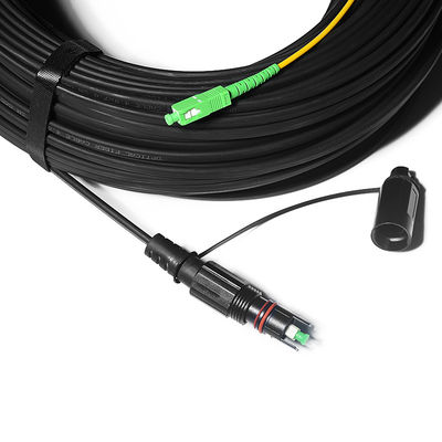 quality  Fiber Optic FTTH Solution Cable Waterproof With IPSC APC H Connector factory