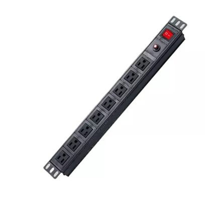 quality  Customized 8 Way PDU Rack Mount Socket With High Flame Retardancy Material factory