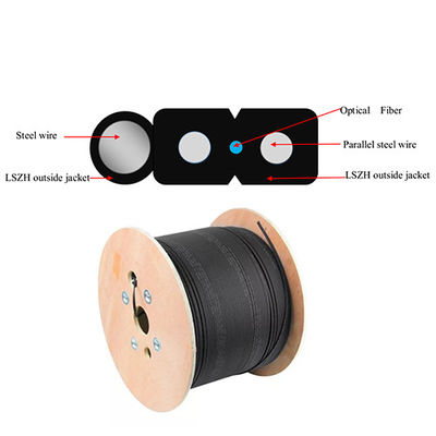 Cáp thả FTTH ngoài trời tùy chỉnh G657A1 G657A2 Loại màu đen