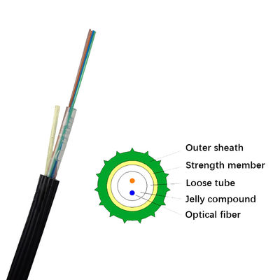 Micro G652D Fiber Optic Cable 2 Core Single Mode 3mm Diameter