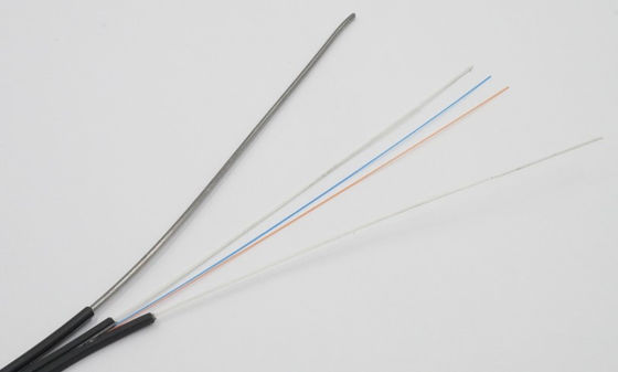 Outdoor 2 Core FTTH Fiber Optic Drop Cable with FRP Strength Member
