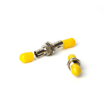 Simplex ST Optical Fiber Adapter Single Mode Dengan Lengan Zirkonia