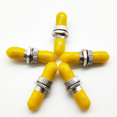Simplex ST Optical Fiber Adapter Single Mode Dengan Lengan Zirkonia