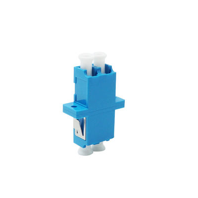 FTTH Fiber Optical LC Duplex Adaptor With Flange Bronze Sleeve