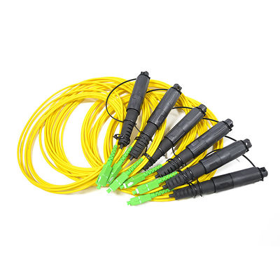 Cable al aire libre IP67 del remiendo de la fibra óptica de FTTA con el conector de Hoptic