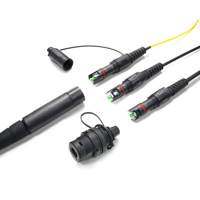 Cable al aire libre IP67 del remiendo de la fibra óptica de FTTA con el conector de Hoptic