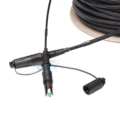 SC APC Fiber Optic Drop Cable Waterproof with 4.8mm 7.0mm Diameter