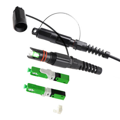 SC APC Waterproof FTTH Solution Reinforced With Optitap H Connector