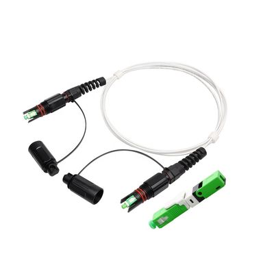 SC APC Waterproof FTTH Solution Reinforced With Optitap H Connector