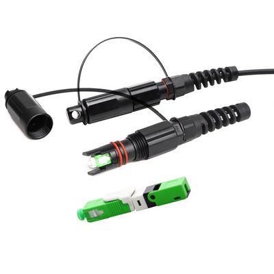 Durable Reinforced FTTH Solution Adapter For SC Fast Connector
