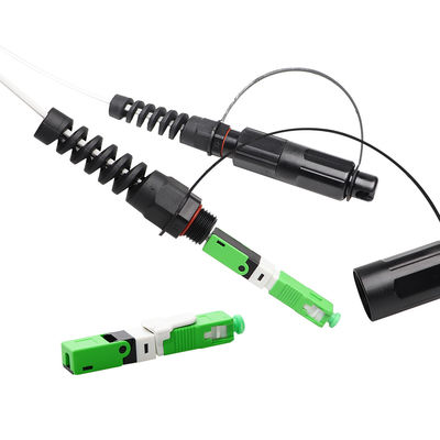 IP68 FTTH Solution , SC APC Field Mount Corning Optitap Connector