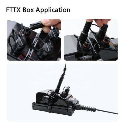 Singlemode FTTH Solution , Reinforced Waterproof SC APC Fast Connector