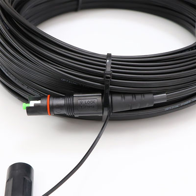 Customized 1 Fiber FTTH Solution Drop Cable MINI IP OptiTap To SC APC