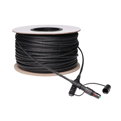 Customized 1 Fiber FTTH Solution Drop Cable MINI IP OptiTap To SC APC