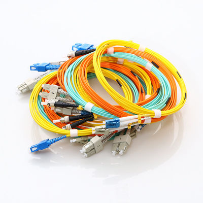 SM DX Fiber Cable Patch Cord SC APC To LC UPC With Clips RoHS Compliant