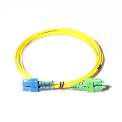 SM DX Fiber Cable Patch Cord SC APC To LC UPC With Clips RoHS Compliant