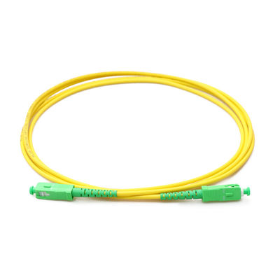 SM DX Fiber Cable Patch Cord SC APC To LC UPC With Clips RoHS Compliant