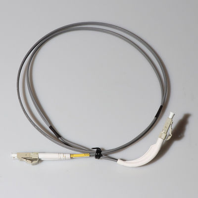 Duplex SC UPC multimode Fiber Patch Cord Yellow Color 90 Degree Angle Boot