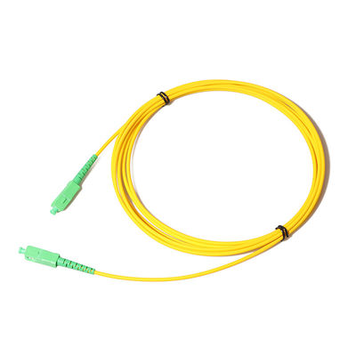 White G657a2 Fiber Cable Patch Cord SC APC To SC APC Singlemode 3m