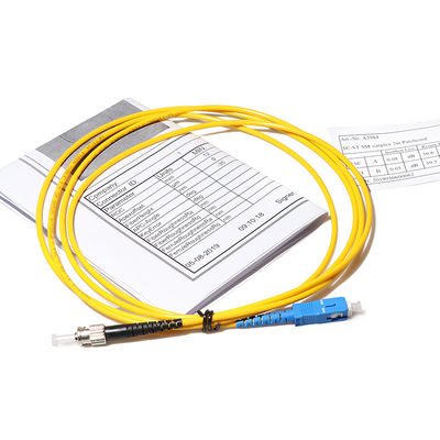 White G657a2 Fiber Cable Patch Cord SC APC To SC APC Singlemode 3m
