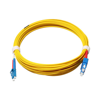 White G657a2 Fiber Cable Patch Cord SC APC To SC APC Singlemode 3m