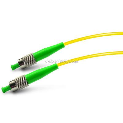 FC APC Single Mode Fiber Patch Cord , FTTH Fiber Optical Jumper Cord