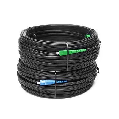 Jumper Outdoor FTTH Drop Cable , G657A Fiber Optical Patch Cord