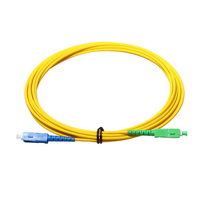Electrical Fiber Optic Patch Cords SC APC to SC UPC 3 Meters