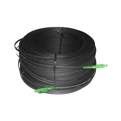 SC UPC SC APC Fiber Cable Patch Cord , Jumper FTTH Outdoor Drop Cable G657A