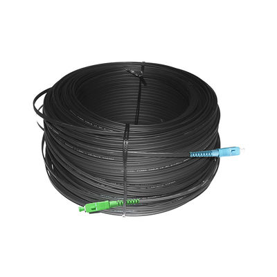 SC UPC SC APC Fiber Cable Patch Cord , Jumper FTTH Outdoor Drop Cable G657A