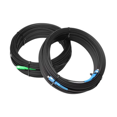 SC UPC APC FTTH Fiber Cable Patch Cord 2 Core G657A Simplex For Indoor Outdoor