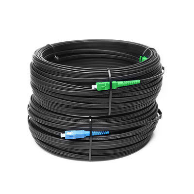 SC UPC APC FTTH Fiber Cable Patch Cord 2 Core G657A Simplex For Indoor Outdoor