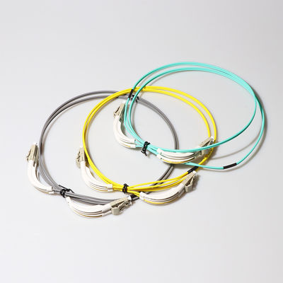 2.0mm 3.0mm SC LC Fiber Patch Cable With 90 Degree Flex Angled Boot