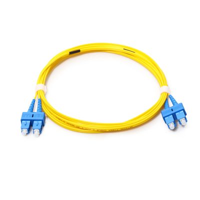SC APC - SC APC Fiber Cable Patch Cord Single Mode G657A 9/125 Simplex Duplex