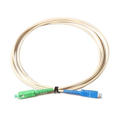 3.0mm SM LSZH Fiber Optic Patch Cable SC APC To SC UPC With RoHS Certfied