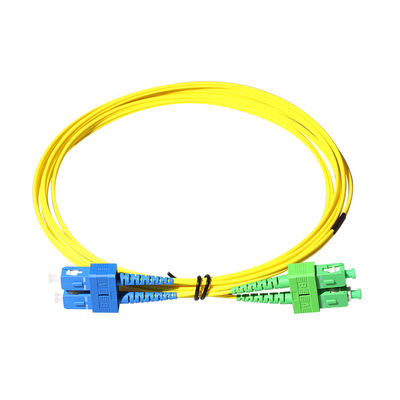 3.0mm SM LSZH Fiber Optic Patch Cable SC APC To SC UPC With RoHS Certfied