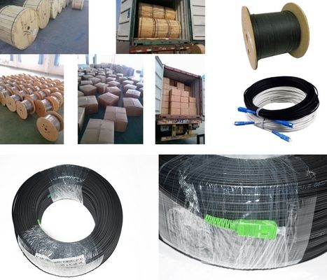 Factory price 1,2 Core FTTH G657A1 G657A2 Flat Drop Fiber Optic Cable