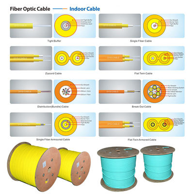 Good quality 2 core Duplex 8-Type Indoor fiber optic cable GJFJV