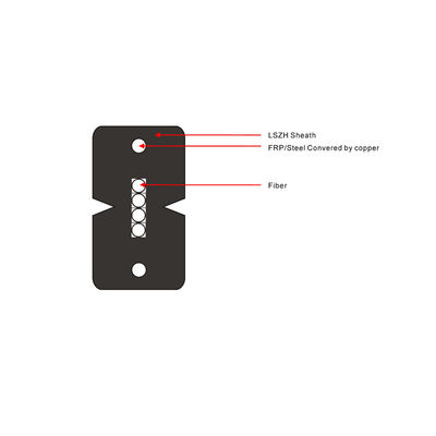 ফ্যাক্টরি ফ্রি নমুনা 1,2,4 কোর ফাইবার অপটিক FTTH ড্রপ কেবল