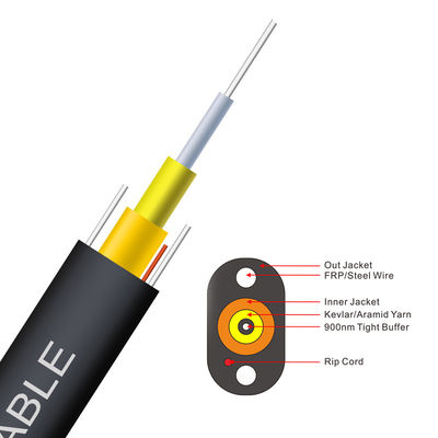 1 core Toneable G657A1 G657A2 G657A3 FTTP Tight Buffered Indoor/Outdoor Drop Cable for telecommunication, Flat Drop Cabl