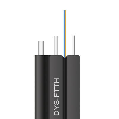 GJXH GJXCH 1,2,4,6,8,12 Cores FTTH flat indoor/outdoor fiber optic cable Drop Cable