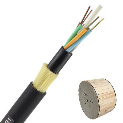 Adss Fiber Optic Cables 2 4 8 24 48 96 Core 12 Fiber G652D Single Mode Aerial Dark Optical Fiber Cable ADSS Outdoor