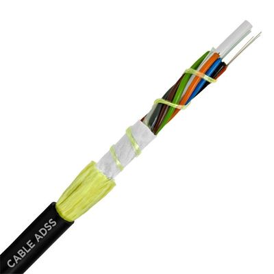 Factory Price Outdoor Self-supporting Aerial fibra optica adss 12 core 24 core span 100m adss fiber optic cable