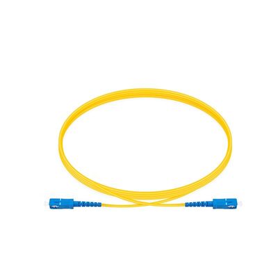 Corde de correction de câble optique de fibre de Sc UPC pour le convertisseur de médias d'intérieur