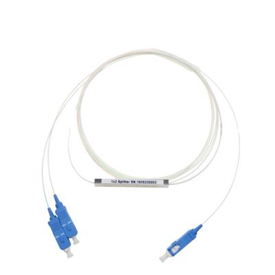 Diviseur optique de fibre de G657A1 FTTH 1x2, mini Sc RPA 0.9mm de diviseur de PLC