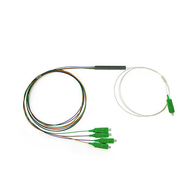 Diviseur optique de fibre de G657A1 FTTH 1x2, mini Sc RPA 0.9mm de diviseur de PLC