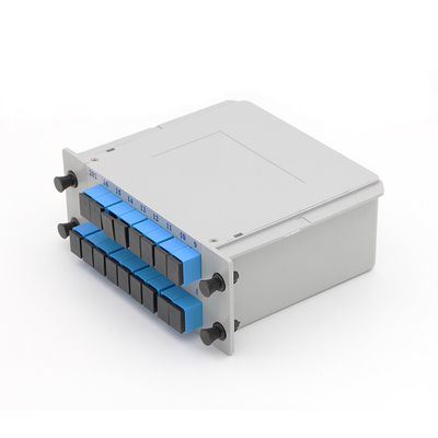 SC UPC PLC Fiber Optic Splitter 1x16 Cassette Type 1650nm Wavelength