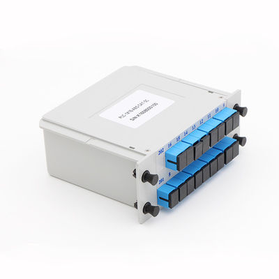 SC UPC PLC Fiber Optic Splitter 1x16 Cassette Type 1650nm Wavelength