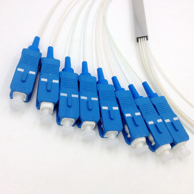 1 Meter Fiber Optic Mini PLC Splitter 1x8 With SC UPC Connector