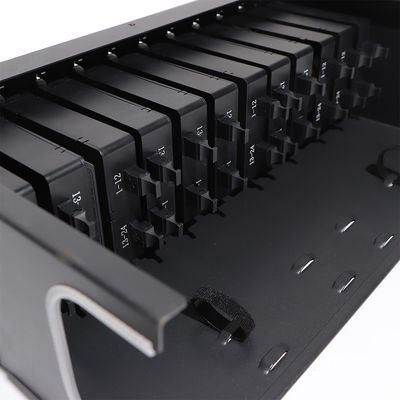 الألياف البصرية MPO Patch Panel HD 1U 2U 4U مع 72 منفذ 64 منفذ 48 منفذ